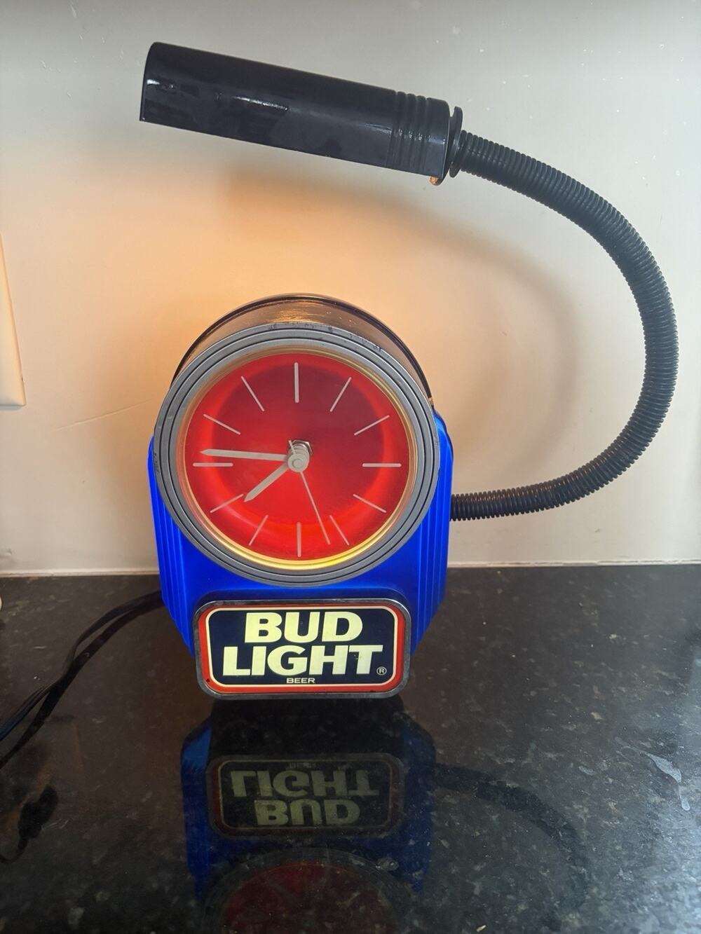 Vintage Bud Light Desk Light Indoor Electric Sign moveable arm spotlight